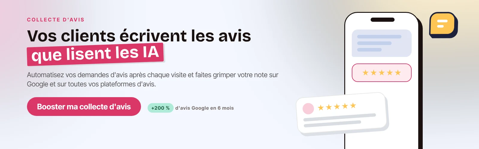 collecte avis clients : vos clients écrivent les avis que lisent les IA