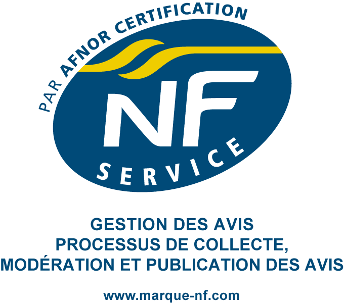 Logo NF Service Avis en ligne - Certification AFNOR