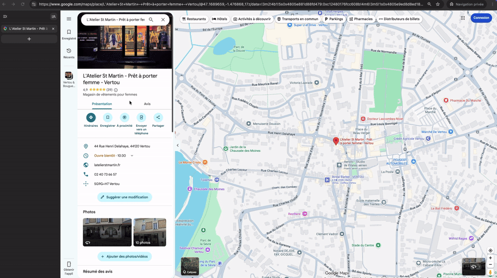 Google Maps demande une connexion à un compte Google pour consulter tous les avis d’une fiche établissement