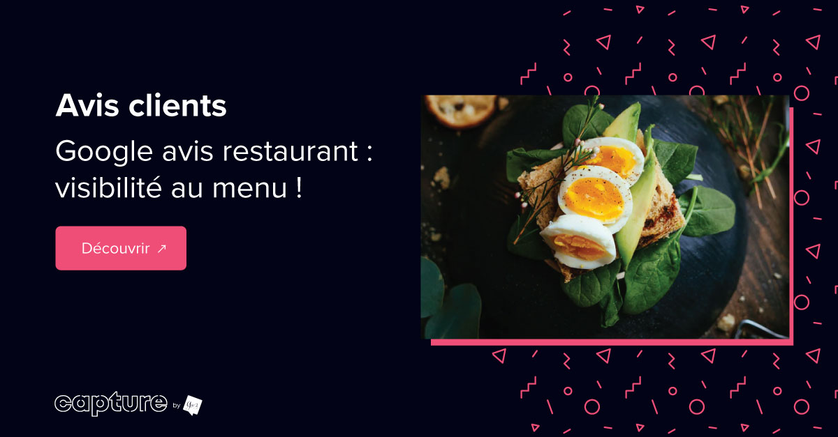 Google avis restaurant visibilité au menu